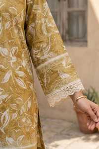 Vêtements indiens et pakistanais haut de gamme imprimés pour femmes, ensemble 2 pièces en tissu léger pour l'été, vêtements cousus en tissu lawn - Product Image 5