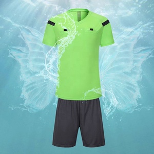 Unisex Green Polyester Soccer Jersey Set Breathable Short Sleeve Black Shorts Adult Uniform Sublimation Transfer Print Seamless - Product Image 1