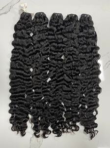 วิกต่อผมสีดำสำหรับผู้หญิงผิวดำผมมนุษย์แบบลอนหลวมสองชั้น - Product Image 6