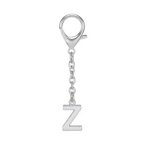 Accessoires suspendus, porte-clés personnalisé en alliage de zinc, lettres de l'alphabet en métal, breloque pour sac - Product Image 3