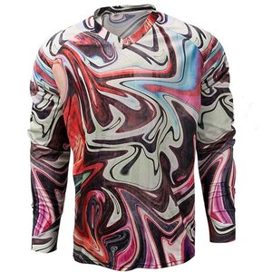 Men's Full Sleeve Motocross Jersey <b>Skull</b> Print Quick Dry Polyester Racing Shirt All Seasons Motorcycle Wear - Product Image 3
