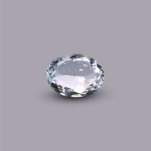 Natural Sky Blue Aquamarine 3.7 Carat Oval Cabochon Loose Gemstone for Fine Jewelry - Product Image 1