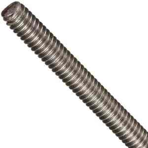 Barre en acier filetée pour assemblage structurel et applications de fixation industrielle, construction durable à filetage intégral, matériel de quincaillerie - Product Image 1
