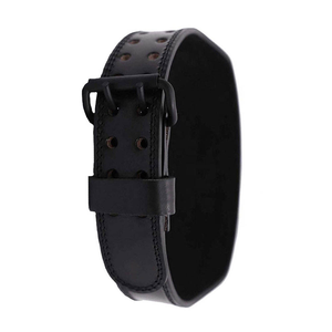 Cinturón de Cuero Personalizado para Levantamiento de Pesas, Doble Hebilla Ajustable, Soporte Lumbar para Gimnasio, para Atletas Profesionales de Fitness - Product Image 5