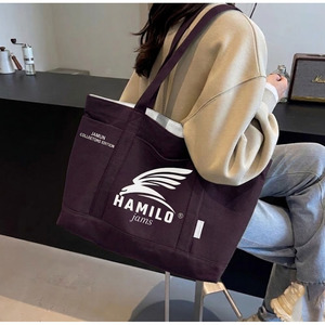 Sac fourre-tout en toile personnalisé tendance avec logo numérique/soyeux/par transfert thermique/broderie – Cadeau d'entreprise promotionnel, taille personnalisable - Product Image 6