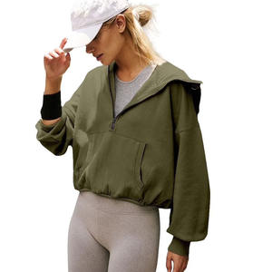 Sweat-shirt court à capuche pour femme 2026 – Tissu respirant, manches longues, décontracté, idéal pour le sport et les loisirs, style tendance - Product Image 6