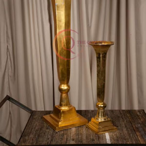 Elegantes jarrones de metal que combinan el arte moderno con el toque de la naturaleza, utiliza el suministro de productos para todas las estaciones a precios personalizados, nuevos diseños - Product Image 2