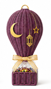 Luxury Ramadan <b>Gift</b> <b>Hamper</b> Crafted from Natural Rattan, Complete with Balloon and Accessories, Vietnam Manufacturer, OEM/ODM - Product Image 2