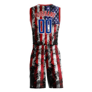 Conjunto de Uniforme de Baloncesto Sublimado Personalizado para Hombres Adultos, Nombre y Número del Equipo Personalizados, Transpirable, Absorbente de Humedad, de Secado Rápido - Product Image 3