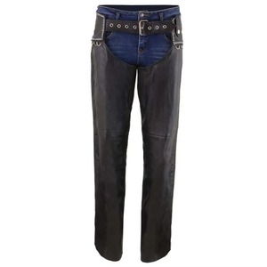 Western Cowboy <b>Chap</b> Fringes Horse <b>Riding</b> Cowhide Leather Pants Horse <b>Riding</b> <b>Chaps</b> Black Color Leather <b>Chaps</b> for Unisex Wear - Product Image 5