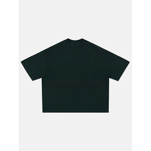 T-shirt Streetwear Personnalisé Coupe Boxy 240 GSM Coton Lourd Épaules Tombantes Coupe Oversize Courte pour Homme - Product Image 4