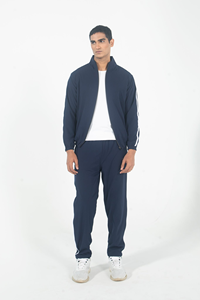 Survêtement décontracté deux pièces pour homme, de haute qualité, avec logo personnalisé, respirant, pour le sport et le jogging, avec techniques d'impression - Product Image 4