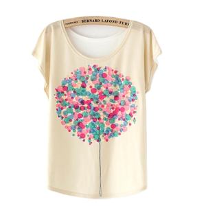 Camisetas de mujer ecológicas personalizadas de primera calidad, camiseta exclusiva de algodón peinado hilado con anillo de alta tecnología con estampado Digital, camiseta más vendida - Product Image 4