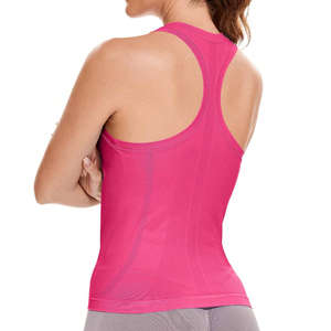 เสื้อกล้ามออกกำลังกายผู้หญิง ระบายอากาศได้ดี น้ำหนักเบา ไร้ตะเข็บ ทรง Racerback สำหรับยิม แอธเลติก โยคะ - Product Image 5