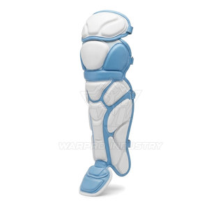 Protège-jambes de baseball en cuir durable, design profilé, sangles de fixation réglables, ajustement confortable, protection professionnelle, pliable - Product Image 3