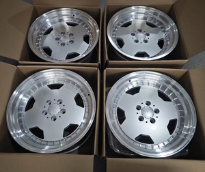 Cerchi in Lega Altamente Apprezzati 17 18 19 Pollici 5x112 Staggered SML Rivet Disk per <span class=keywords><strong>Mercedes</strong></span> <span class=keywords><strong>Benz</strong></span> Classico W124 <span class=keywords><strong>W126</strong></span> W201 W140 - Product Image 4