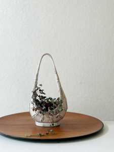 Panier en rotin tressé de style Mid-Century avec poignée, pot de fleurs d'intérieur, jardinière décorative, rangement, fournisseur en gros - Product Image 4