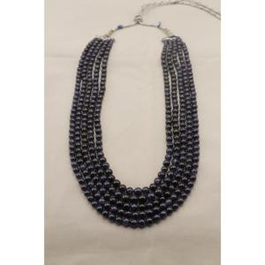 Perles rondes en saphir bleu pour la création de colliers, 6-8 mm, tendance, meilleure qualité - Product Image 4