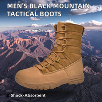 Bottes tactiques légères pour hommes, pour activités de plein air, équipement de sécurité imperméable, pour le printemps, en caoutchouc noir, pour le camping en montagne