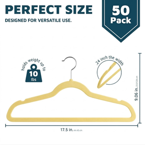 Cintre en velours de couleur personnalisée, antidérapant, coupe-vent, écologique, pour armoire, disponible pour les magasins de vêtements - Product Image 4