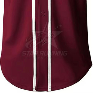 Camiseta de Béisbol STAR RUNNING, Precio Razonable, Alta Calidad, 100% Poliéster, Duradera, de Secado Rápido, Nueva Llegada, Superventas, Transpirable - Product Image 6