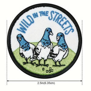 Nouveauté PVC Patch meilleur matériau en vrac quantité forme de fleur imprimé Technique dentelle Top vente Offre Spéciale patchs tissu sergé - Product Image 2