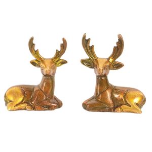 Estatuas de Ciervos de Latón, Adornos para Oficina, Mesa de Estudio, Decoración del Hogar, Figuras Decorativas de Animales Hechas a Mano, Regalo - Product Image 4