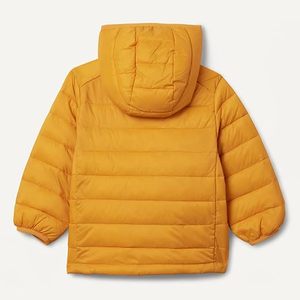 เสื้อแจ็คเก็ตมีฮู้ด ผ้าฟลีซ 100% ผ้าฝ้าย สีพื้น กันลม ทรงปกติ สวมใส่สบายๆ สำหรับฤดูใบไม้ผลิ มีซิปและกระเป๋าด้านหน้า ดีไซน์แบบ unisex สีเหลือง - Product Image 2