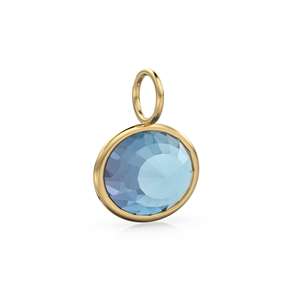 Colgante de Oro Sólido Amarillo de 14k con Espinela Bicolor de 4.60ct, Gema Azul de Corte Ovalado, Piedra de Nacimiento de Agosto - Fino Adorno de Joyería - Product Image 6