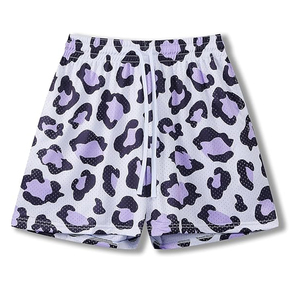 Customizable Drawstring 100% Polyester Canvas <b>Windproof</b> Mid Waist Digital Printing Pockets Breathable Casual Workout Shorts Men - Product Image 1