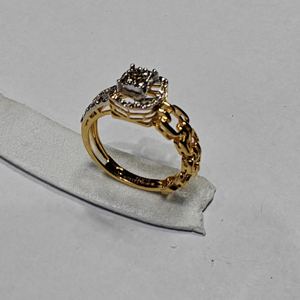 Anillos Elegantes de Oro Rosa de 14K con Diamantes para Mujer, Certificados por IGI, Chapados en Rodio, 0.34ct, Diseño Moderno - Product Image 1