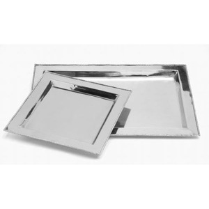 Plateau de service rectangulaire en métal de qualité supérieure avec finition élégante pour les hôtels, les restaurants et les emballages cadeaux - Product Image 3