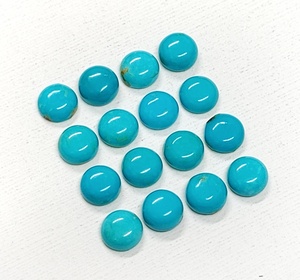 พลอยเทอร์ควอยซ์ทรงกลมจากแอริโซนา AAA ขนาด 8*8 มม. 7*7 มม. 6*6 มม. พลอยธรรมชาติสำหรับทำเครื่องประดับ ราคาขายส่ง - Product Image 2