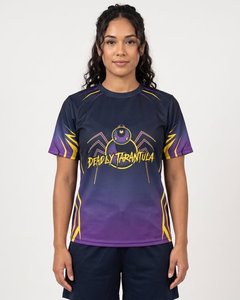 Camiseta Deportiva de Poliéster de Alta Calidad para Mujer, Jersey de Voleibol con Estampado por Sublimación, Diseño Único de Araña, Ropa de Equipo - Product Image 1