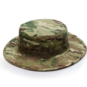 Chapeau de protection solaire camouflage d'extérieur à large bord avec protège-nuque, léger, respirant, séchage rapide, pour la pêche et la chasse - Product Image 1