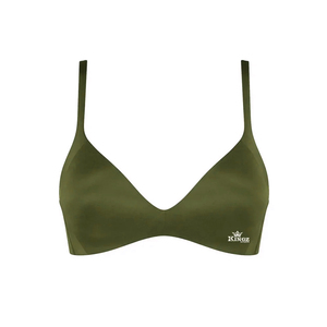 <b>Top</b> Selling Wholesale Fitness Women High Support Sexy Sports Bra Breathable Solid Plain Dyed Front Logo Gym Running - Product Image 4