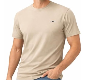 T-shirt en coton bleu royal pour homme, col rond, manches courtes, logo personnalisé, vêtements décontractés - Product Image 5