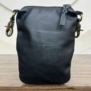 Manufacturer Custom Design Hand Tooled Cowhide Leather Motorcycle Waist Mobile <b>Pouch</b> Fashion Travel Fanny Packs for for Women's - Product Image 5