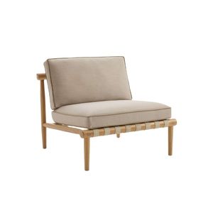 เก้าอี้พักผ่อนในสวน Veloura The Langham Modern Rope Teak  โซฟาสำหรับระเบียงกลางแจ้ง คอลเลคชั่นเฟอร์นิเจอร์หรูหราสำหรับรีสอร์ท - Product Image 4
