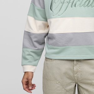 Nueva Camiseta de Rugby Casual para Hombre 2026, Transpirable, de Manga Larga, 100% Algodón de Alta Calidad, Logotipo Personalizado en la Parte Delantera, OEM - Product Image 5