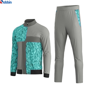 Survêtements unisexes personnalisés respirants à sublimation, très demandés, pour clubs de football, avec veste de survêtement unie et motif sportif sur le devant - Product Image 2