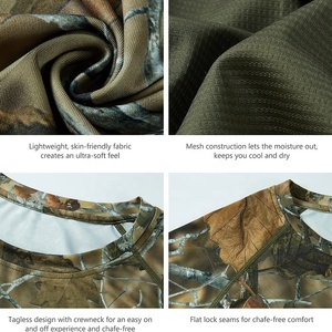 <b>Men's</b> Full Sleeve Camouflage Hunting <b>Shirt</b> 100% Polyester Breathable Autumn Outdoor Wear - Product Image 4