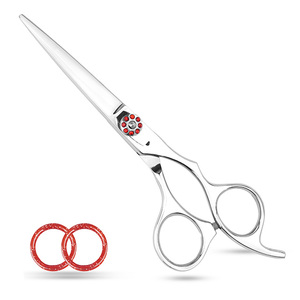 Vente en gros de ciseaux de coiffeur argentés de haute qualité ciseaux de coupe de cheveux en acier inoxydable avec pointe de lame tranchante pour la coiffure - Product Image 1