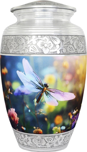 Urnes funéraires en laiton pour adultes, pour hommes et femmes, style indien fait main, décoratives vertes, marque SWH - Product Image 4