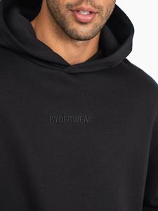 Sudaderas con Capucha Negras Unisex, Cómodas, de Algodón Grueso, con Logotipo en Relieve, Personalizadas OEM, Diseño Sólido, Técnicas de Bordado, Buena Calidad - Product Image 5