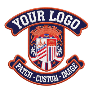 Manufacturer Custom Embroidered Patch Custom Heat Press 3d <b>Puff</b> Logo Badges Embroidered Patch Sew on Iron on Clothing Patches - Product Image 2