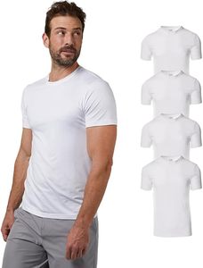 T-shirts décontractés pour hommes à manches courtes en coton biologique 100% tricoté, col rond, personnalisables avec logo, respirants, qualité OEM/ODM - Product Image 2