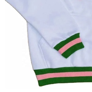 Sudadera de lana de algodón de manga larga patrón de cuadros bordados estampado de Color personalizado para hermandades universitarias desgaste otoño Unisex - Product Image 5