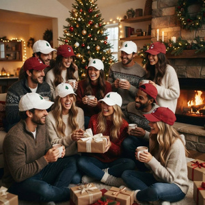 Gorra de Béisbol Clásica de Algodón con Visera Curva, Personalizable con Logotipo Bordado, para Navidad y Festividades, Estilo Casual, Ajustable, Tipo Dad Hat - Product Image 6