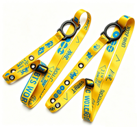Sangle de cou personnalisable en polyester pour support de lightstick, avec trous pour porte-clés, pour concerts et tournées, style mode